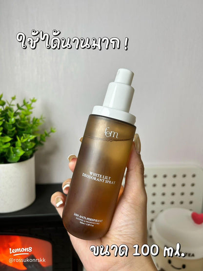 FEM White Lily Deodorant Spray 100ml