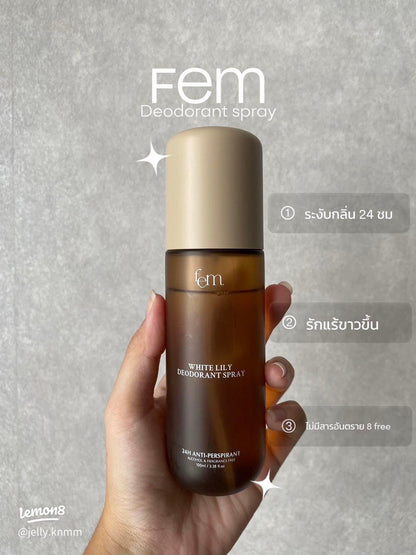 FEM White Lily Deodorant Spray 100ml