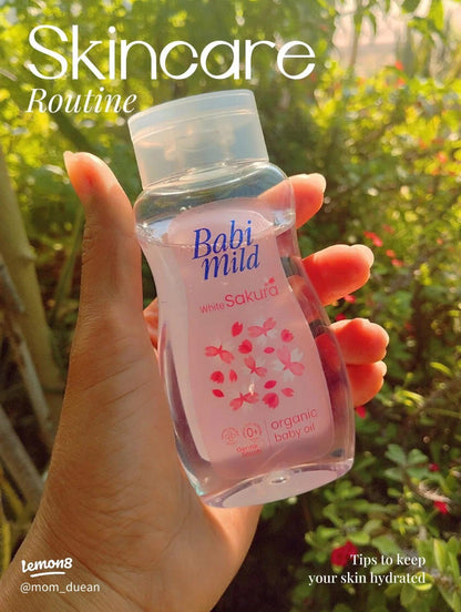 Babi Mild White Sakura Organic Baby Oil 200ml