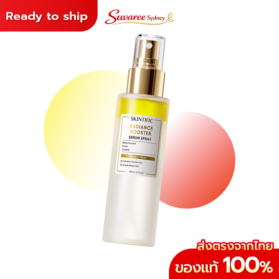 SKINTIFIC Radiance Booster Serum Spray – 3 in 1 Centella Essence 100 ml