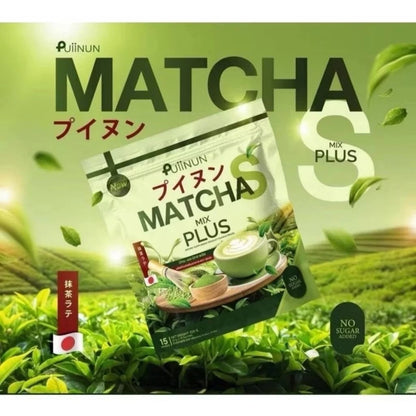 PUIINUN Matcha S Mix Plus Instant Matcha Drink (15 Sachets)