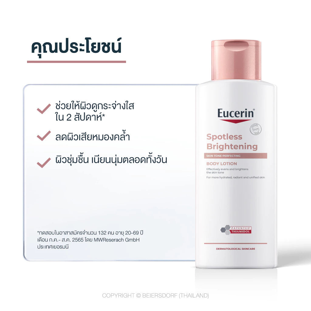 Eucerin SPOTLESS BRIGHTENING THIAMIDOL SKIN TONE PERFECTING BODY LOTION 250ML