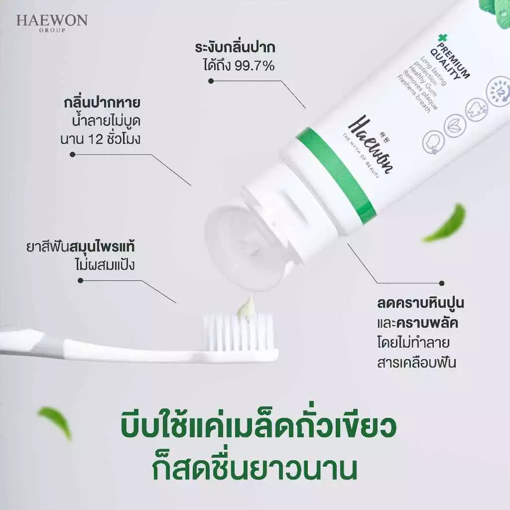 Haewon Herbal Fresh Breath Toothpaste – 80 g