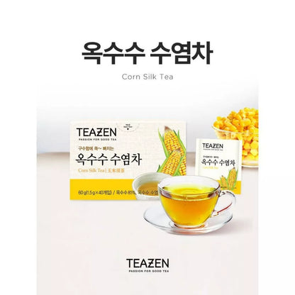 Teazen Corn Silk Tea Bags – 40 Sachets (Caffeine Free)