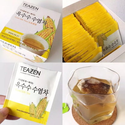 Teazen Corn Silk Tea Bags – 40 Sachets (Caffeine Free)