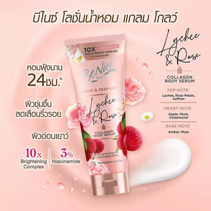 Benice Glow & Perfume Lychee & Rose Body Lotion – 170 ml