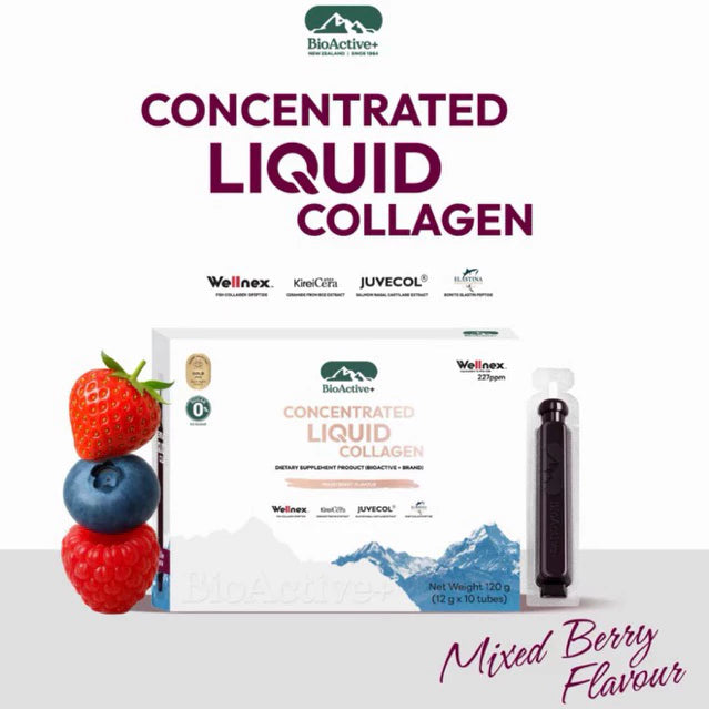 BioActive+ Concentrated Liquid Collagen Mixed Berry – 6 mg (30 Vials)
