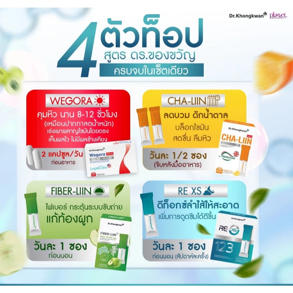 RE XS 3 Day Program Dr.khongkwan รีเอ็กซ์เอสดร.ของขวัญ 1 กล่องมี 3 ซอง